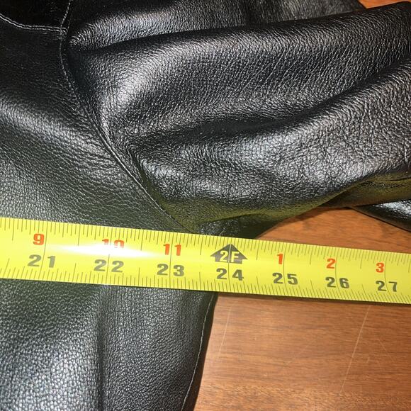 Pelle Studio Leather Jacket Men’s L Black Wilson’s Jacket Liner Tie - Picture 4 of 5